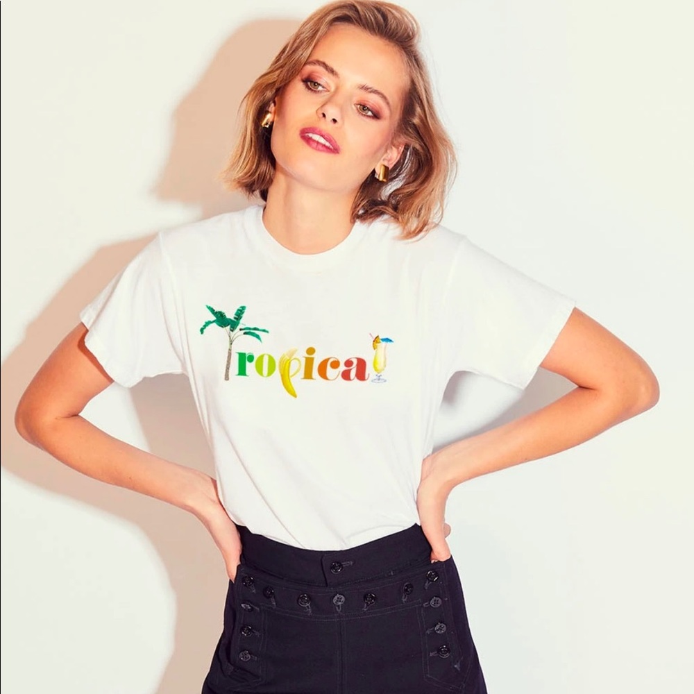 Monogram tropical t shirt